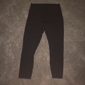 Black ankle length lululemon leggings